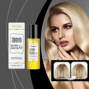 Egg Hair Care Oil – Deep Repair Serum for Damaged, Frizzy Hair | Hydrating, Anti-Breakage, Split-End Reduction & Smooth Shine – 50ml